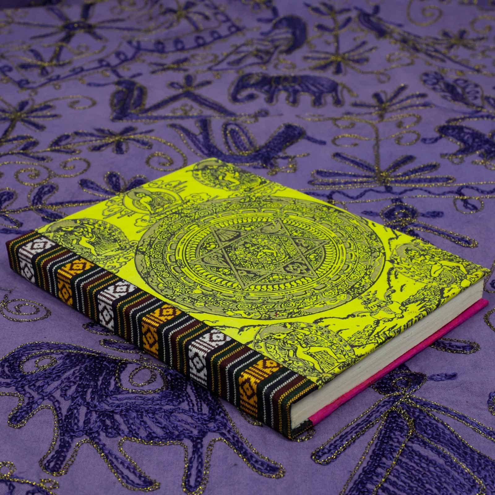 Notizbuch Mandala Poesie Lokta Nachhaltig KUNST Handgemacht Papier Tagebuch MAGIE UND Tagebuch