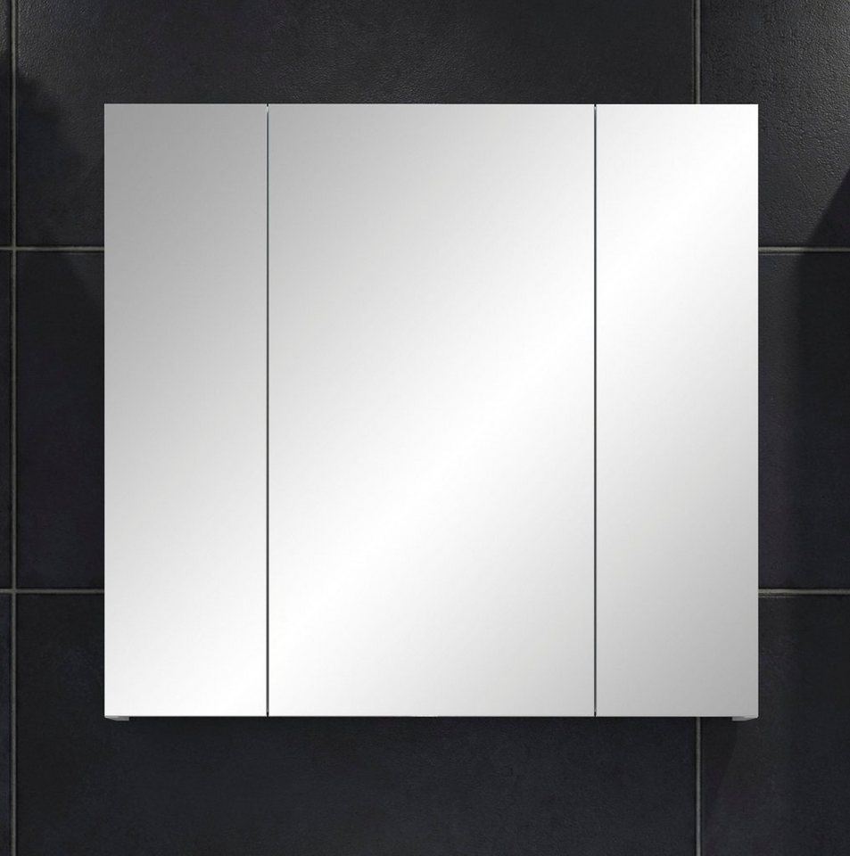 trendteam Spiegelschrank Devon Badmöbel, Breite 80 cm, Pflegeleichte  Oberfläche