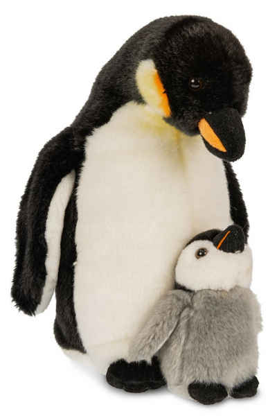 Uni-Toys Kuscheltier »Kaiserpinguin m. Baby - Höhe 26 cm - Plüsch-Vogel, Pinguin, Plüschtier«, zu 100 % recyceltes Füllmaterial