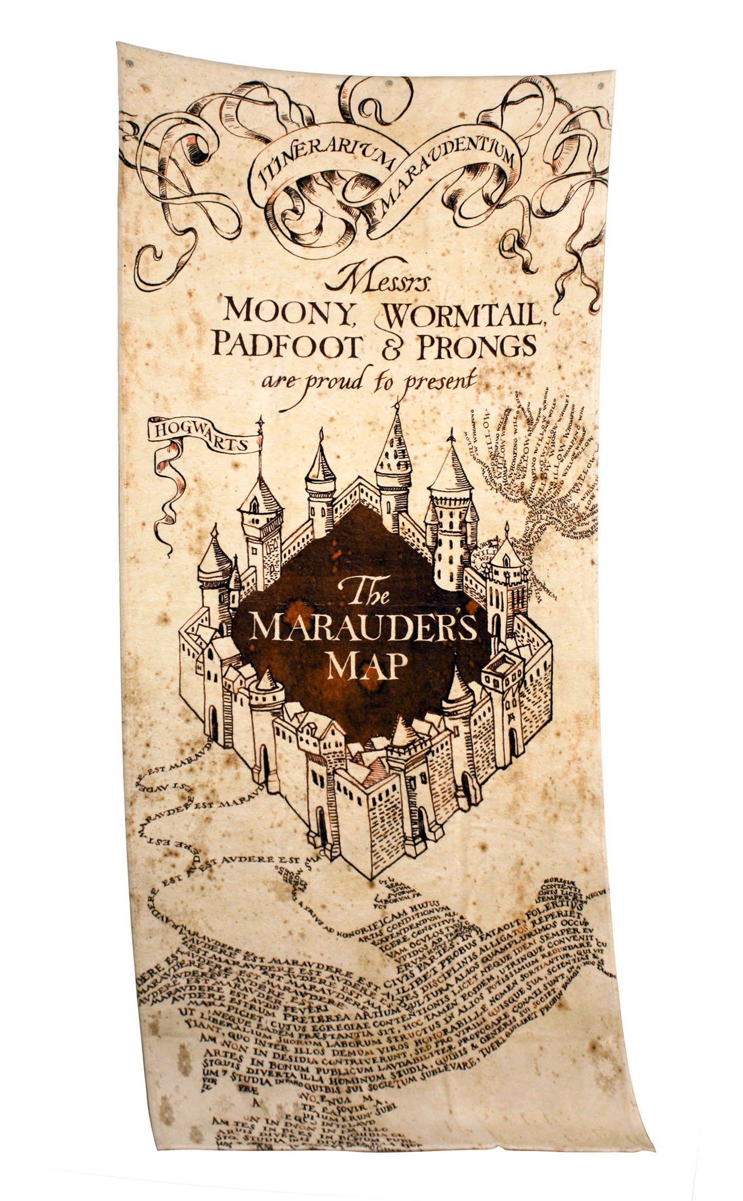 Badetücher Herding Map Potter Strandtuch Harry Marauder's Badetuch XL