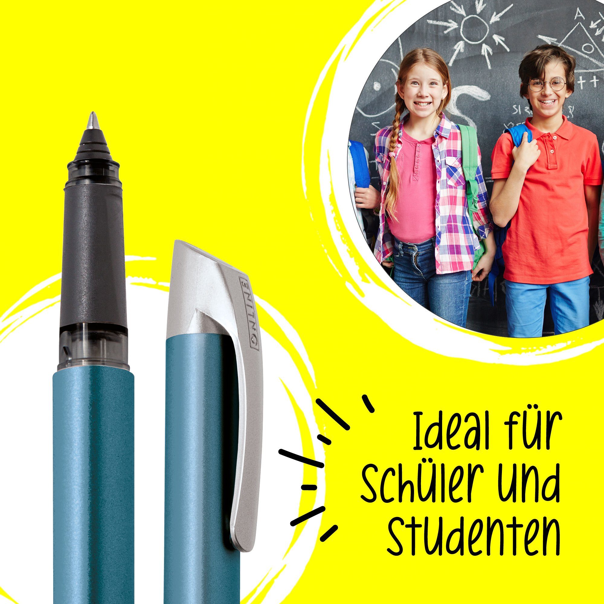Campus ergonomisch, in Petrol die Pen Schule, Tintenroller Deutschland hergestellt Rollerball, Online ideal für
