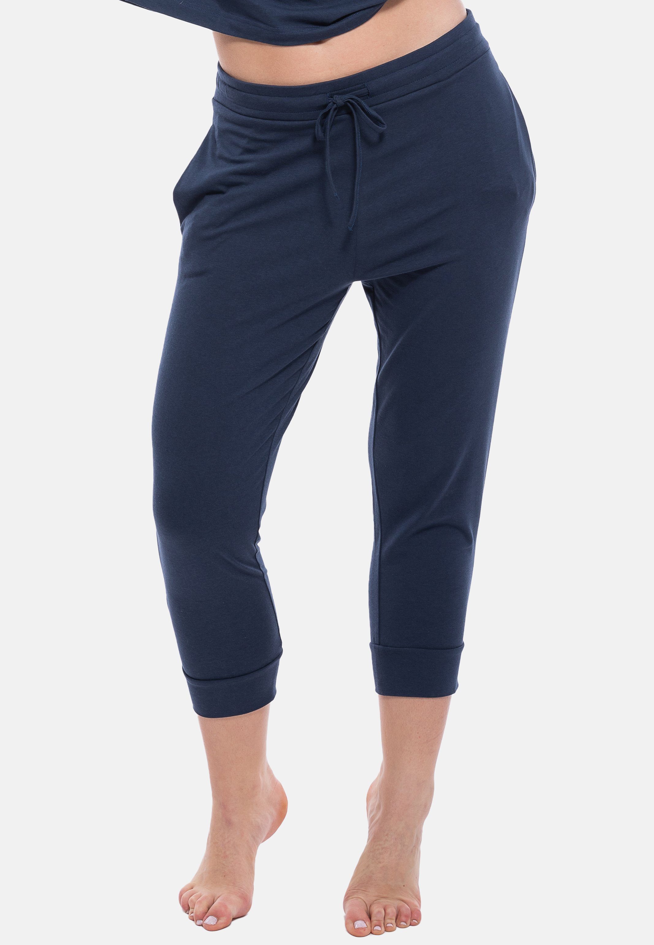 Mey Damen Mey Schlafhose Tessie (1-tlg) Schlafanzug Hose - In modischer 3/4-Länge