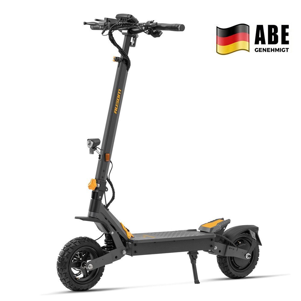 Ausom E-Scooter L1 20.8Ah ABE mit Straßenzulassung, bis zu 90 km Reichweite, 500 W, 20 km/h, E-ABS-Antiblockiersystem, für Fahrer zwischen 140 und 200 cm