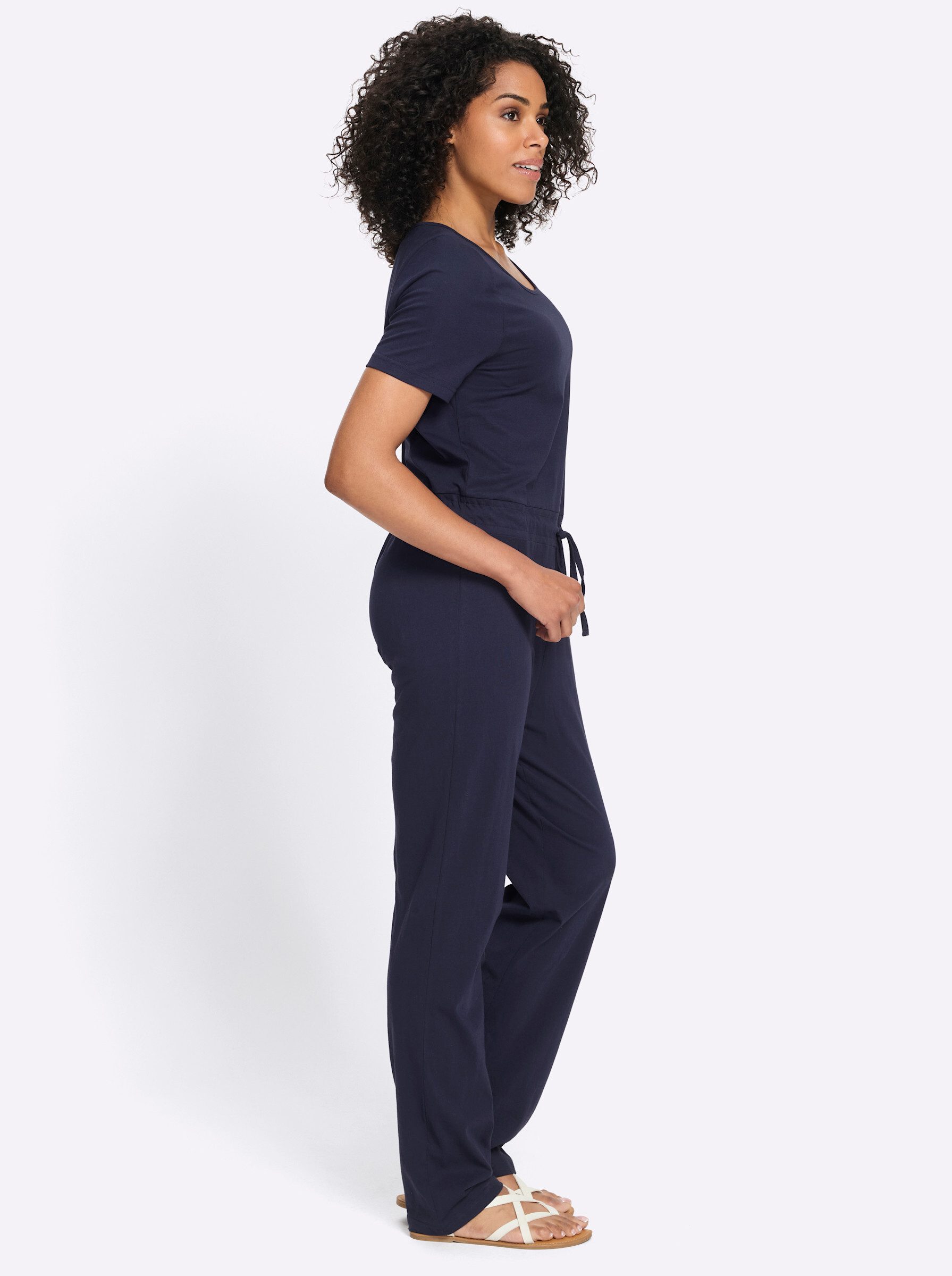 Sieh an! Jumpsuit Jumpsuit Kurzarm Innenbeinlänge ca.71 cm – Bild 5 von 5