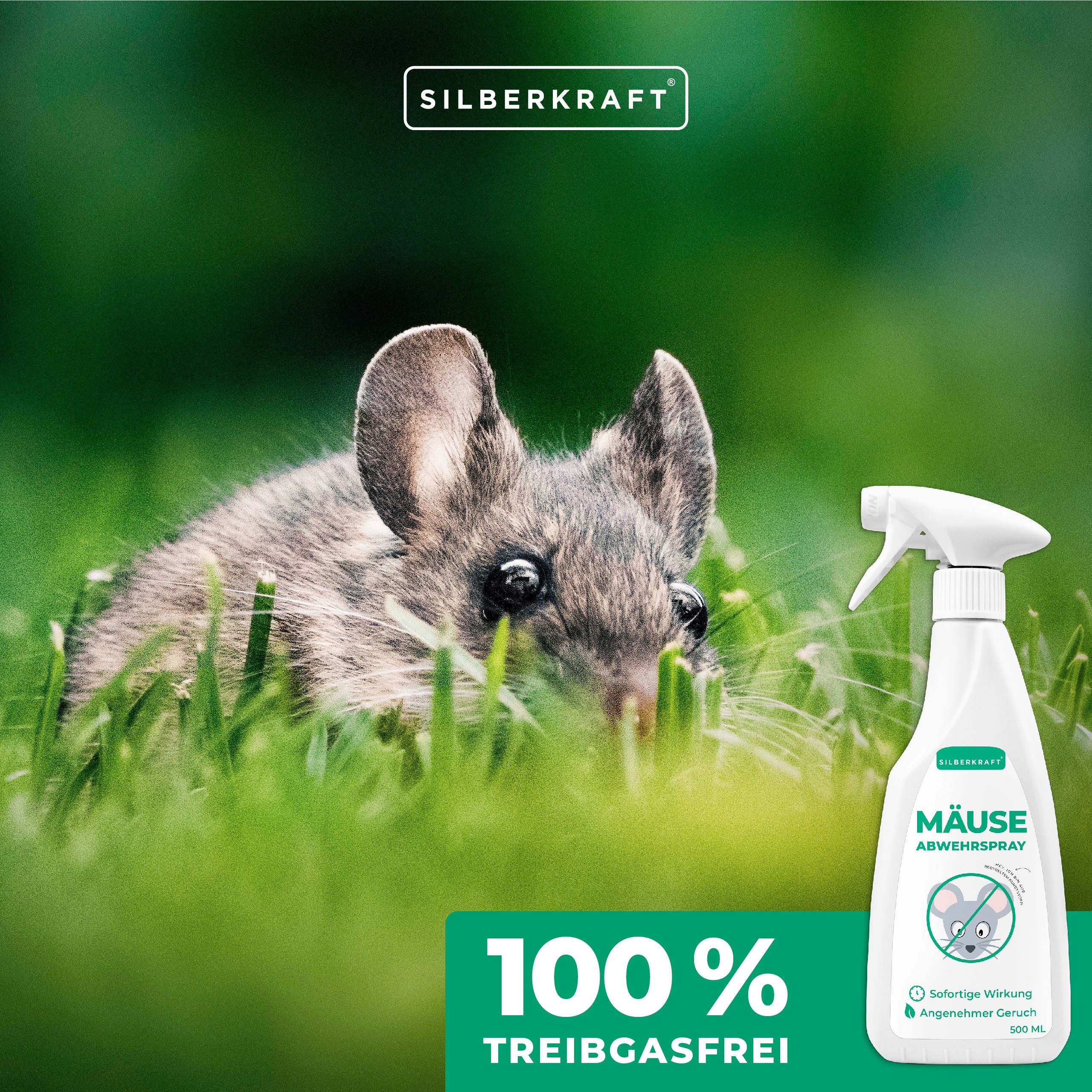 500 Mäuse-Abwehr-Spray, ml, 1-St. Silberkraft Insektenspray