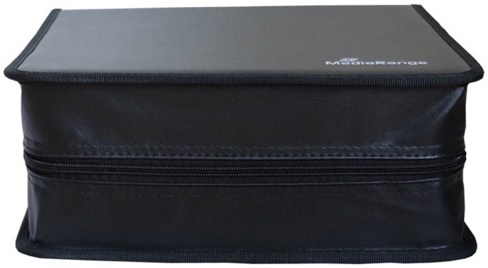 CD-Hülle Mediarange Tasche Storage Wallet für 200 BD / CD / DVD in schwarz