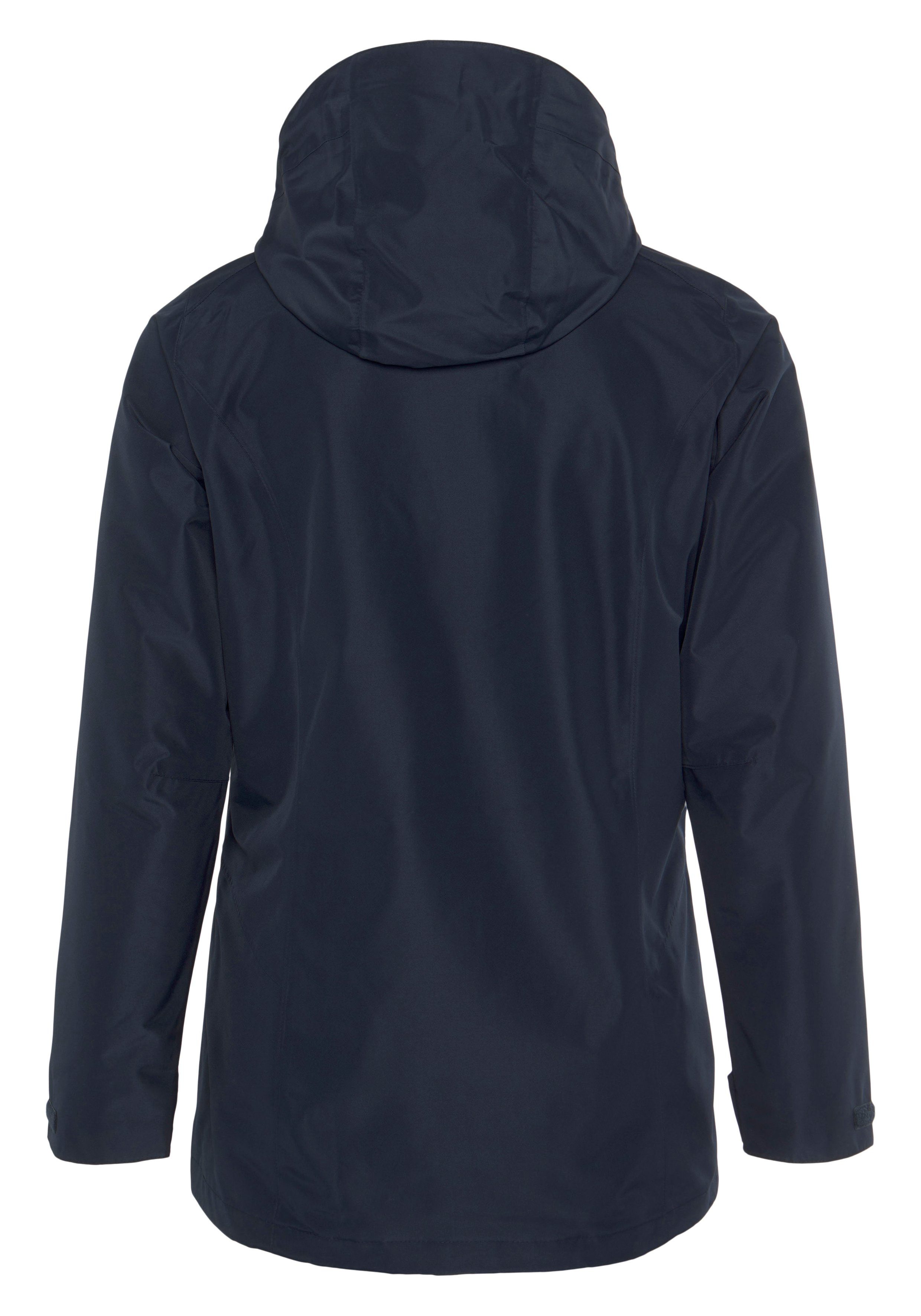 Jack Wolfskin Funktionsjacke JACKET night blue TOCORA Winddicht Wasserdicht & WOMEN Atmungsaktiv &