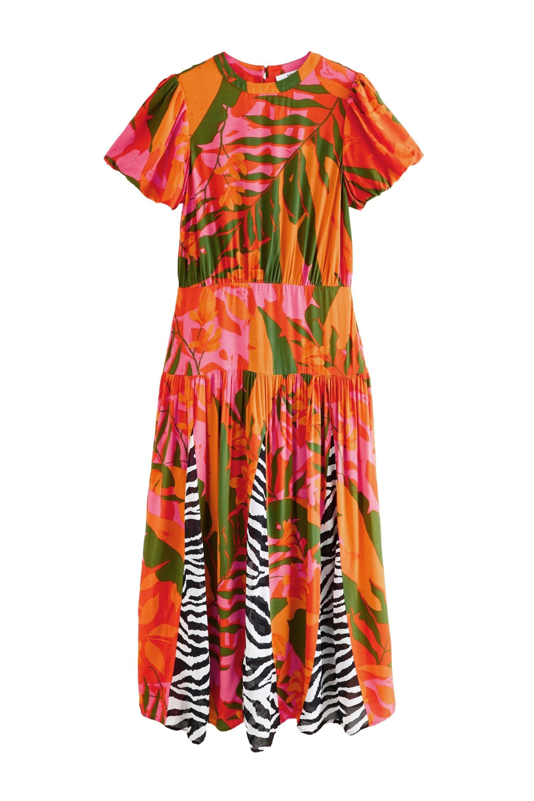 Next Midikleid Kurzärmeliges T-Shirtkleid mit geteiltem günstig online kaufen
