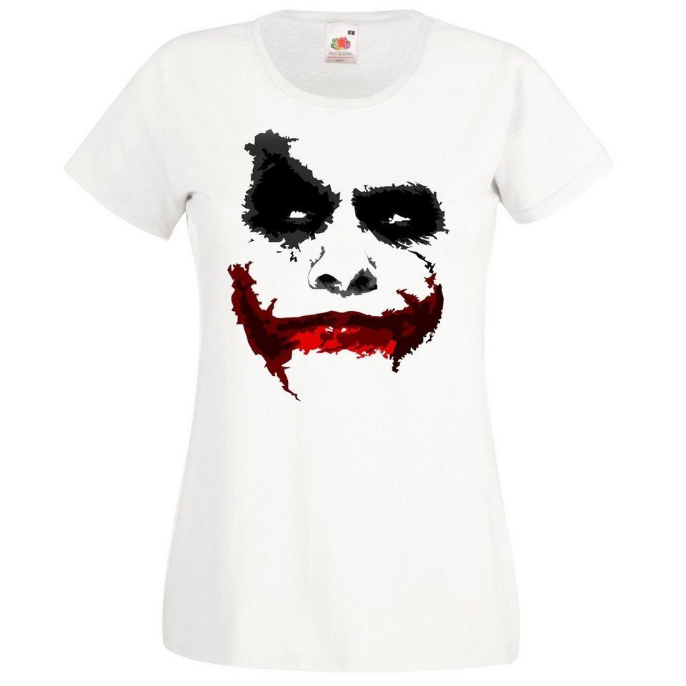 Youth Designz T-Shirt Joker Clown Damen Shirt mit tranigem Frontprint