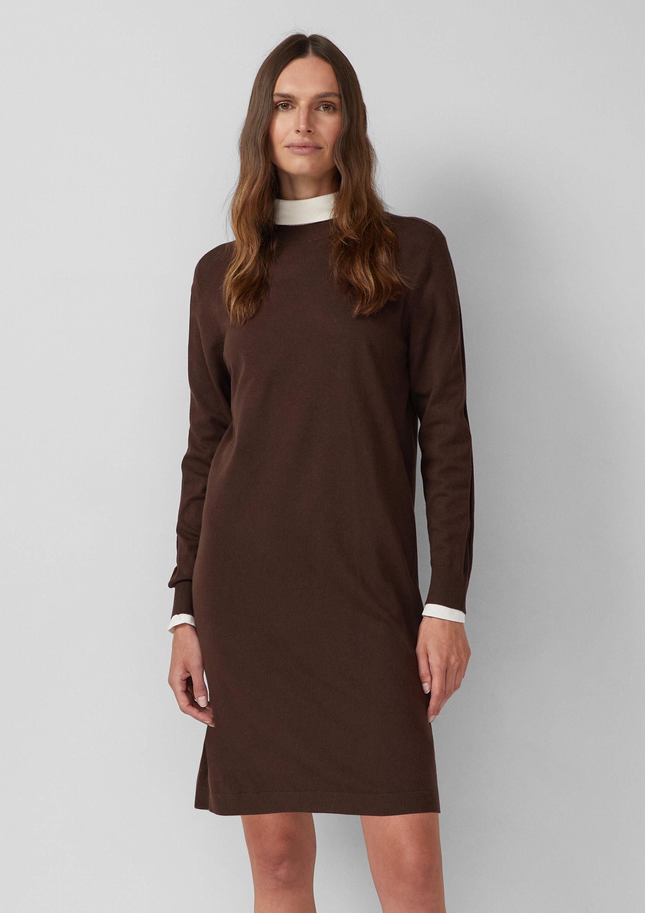 s.Oliver Midikleid Kleid Feinstrickkleid mit Ripp-Detail günstig online kaufen