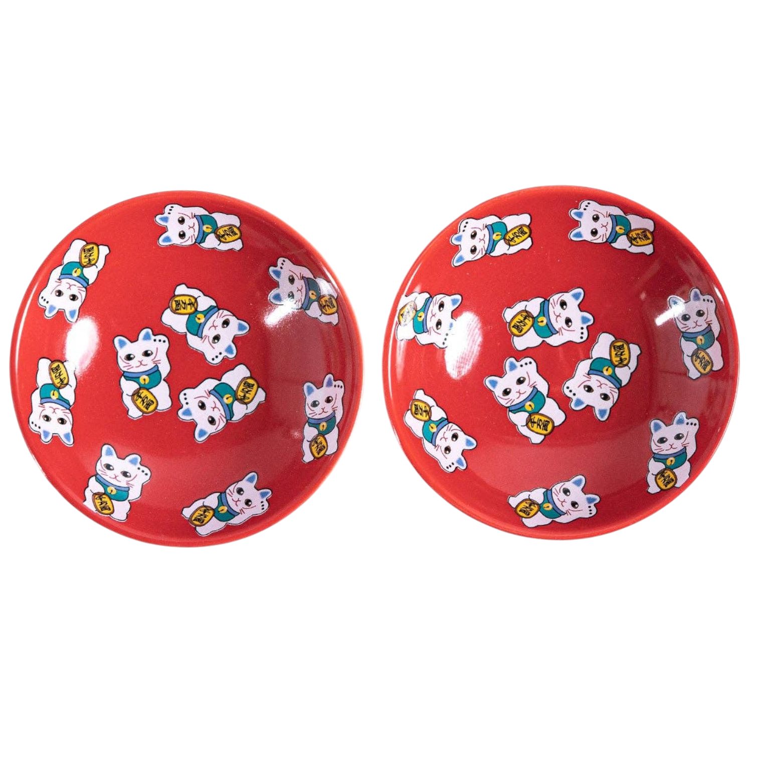 Dark-Desires Essstäbchen Lucky Cats 2 Paar Essstäbchen aus Holz mit Halter Kawaii Glückskatze