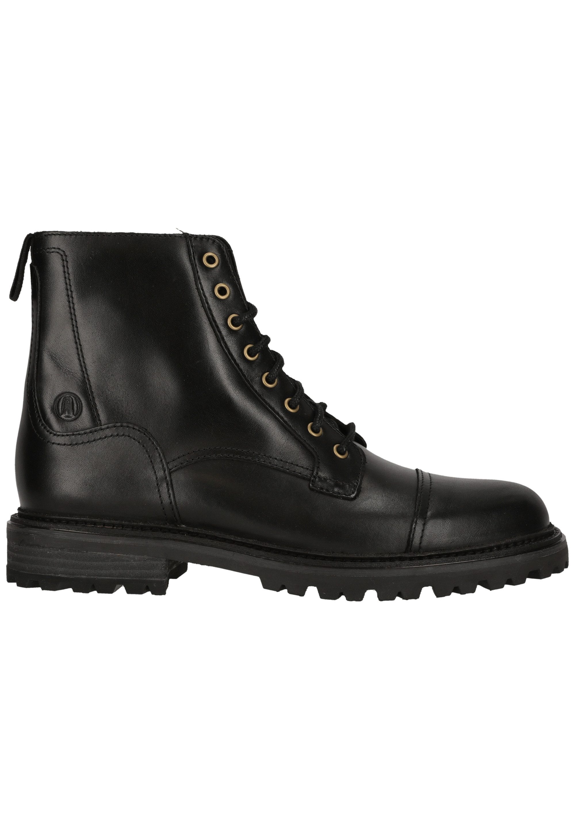 Clarks Clarkridge Hi Black Leather Stiefelette mit akzentuierenden Details