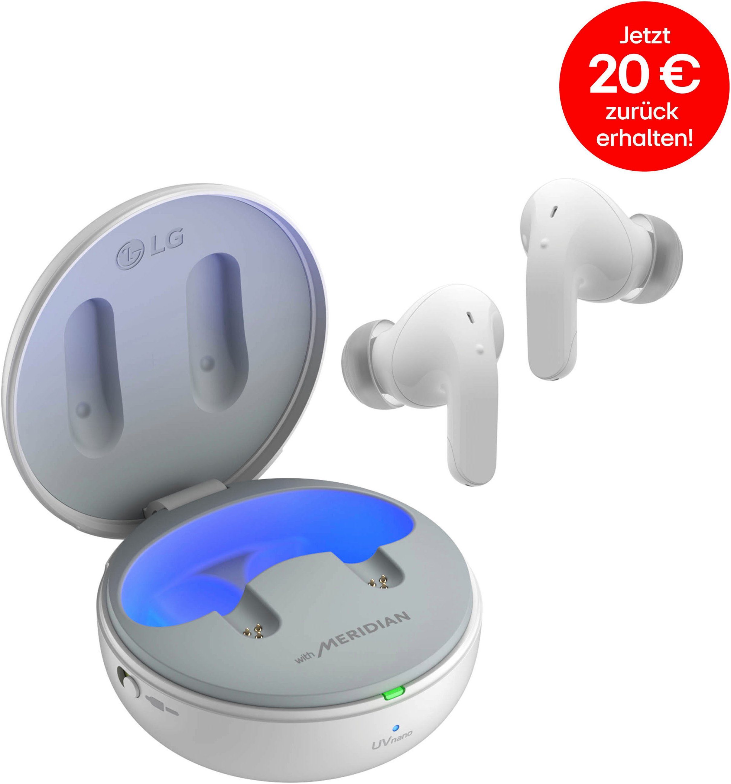 LG TONE Free DT90Q zu Li-Ion 9 Std., In-Ear-Kopfhörer, wireless Akku Akkulaufzeit bis