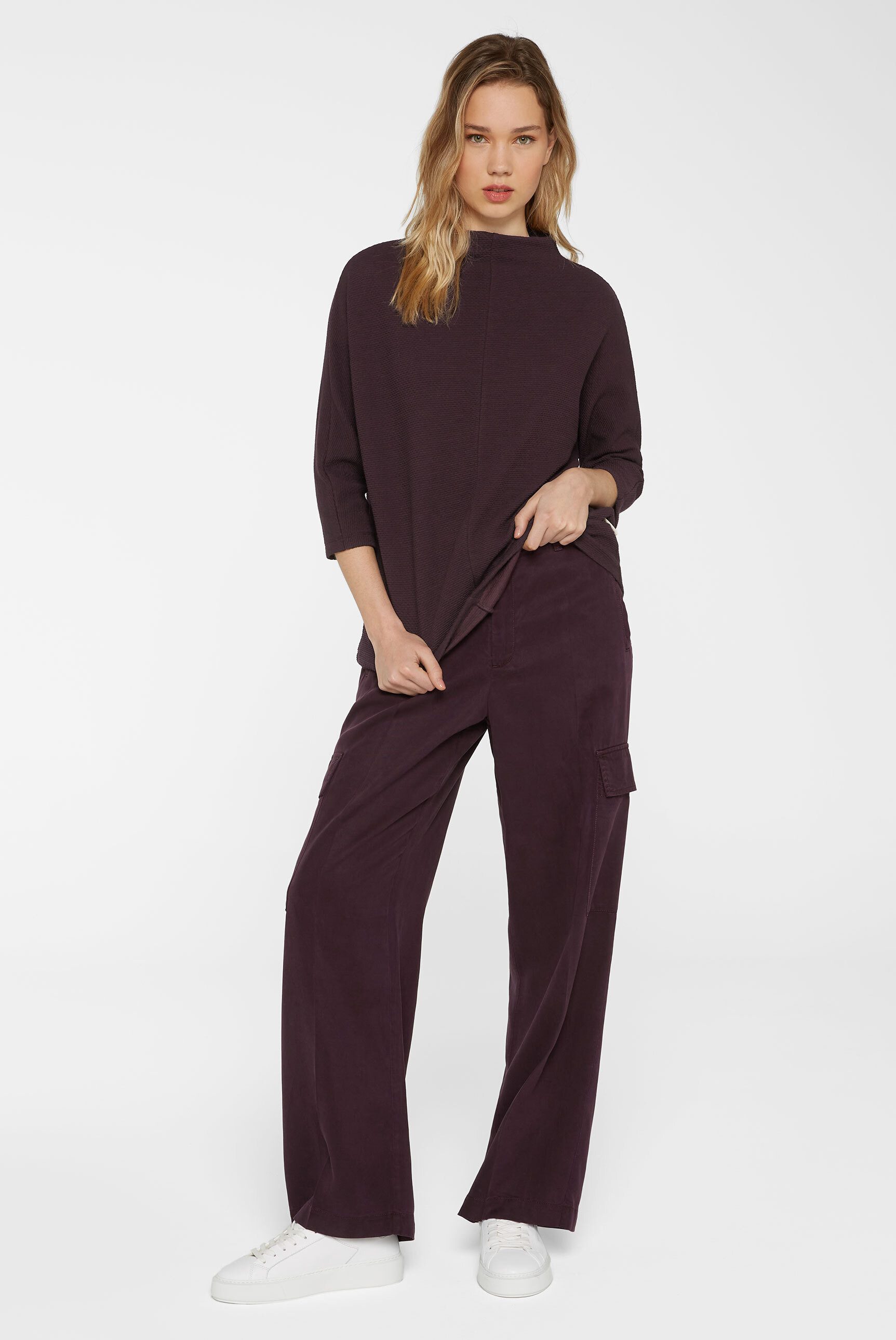 SENSES.THE LABEL 3/4-Arm-Shirt mit Baumwolle