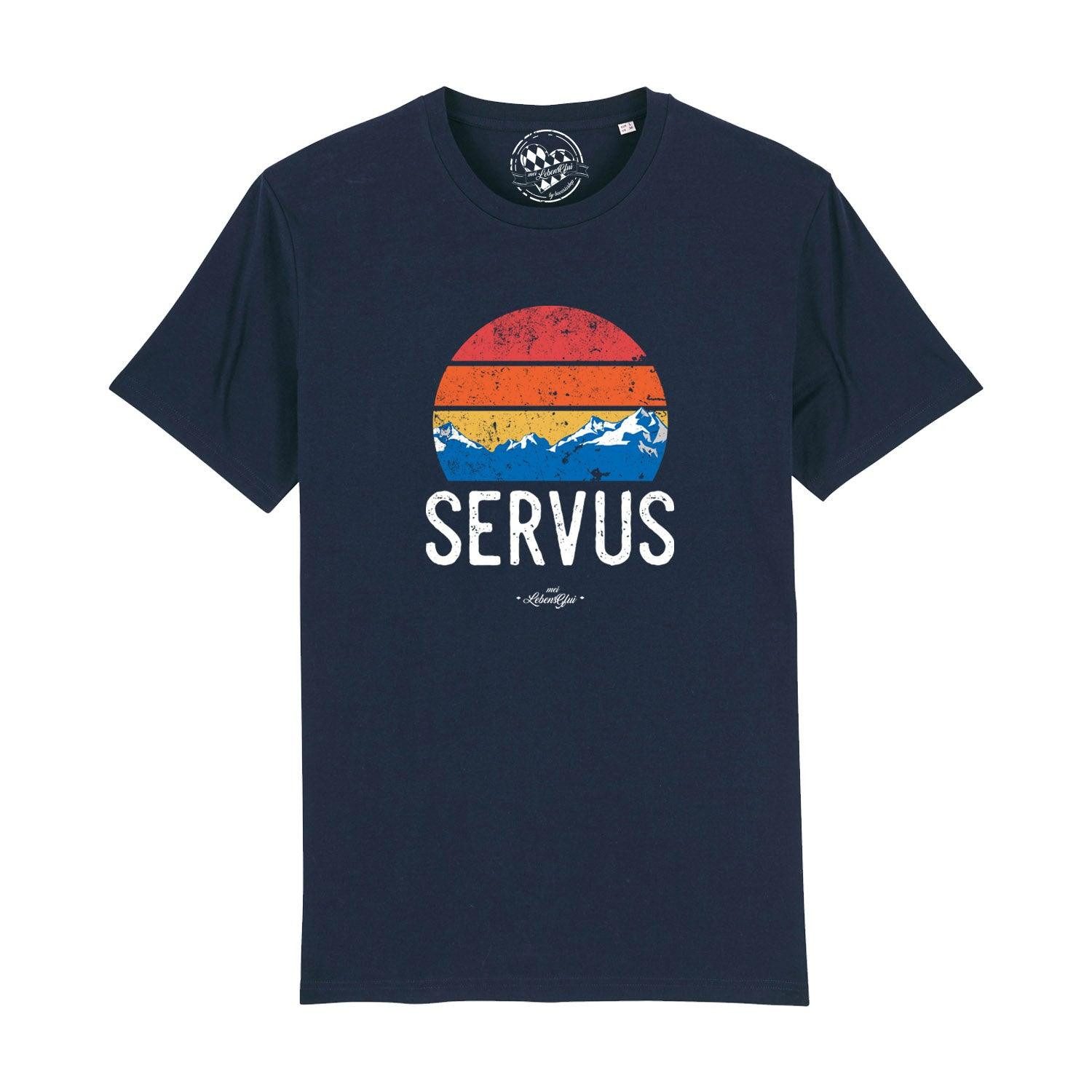 Bavariashop T-Shirt Herren T-Shirt "Servus" günstig online kaufen