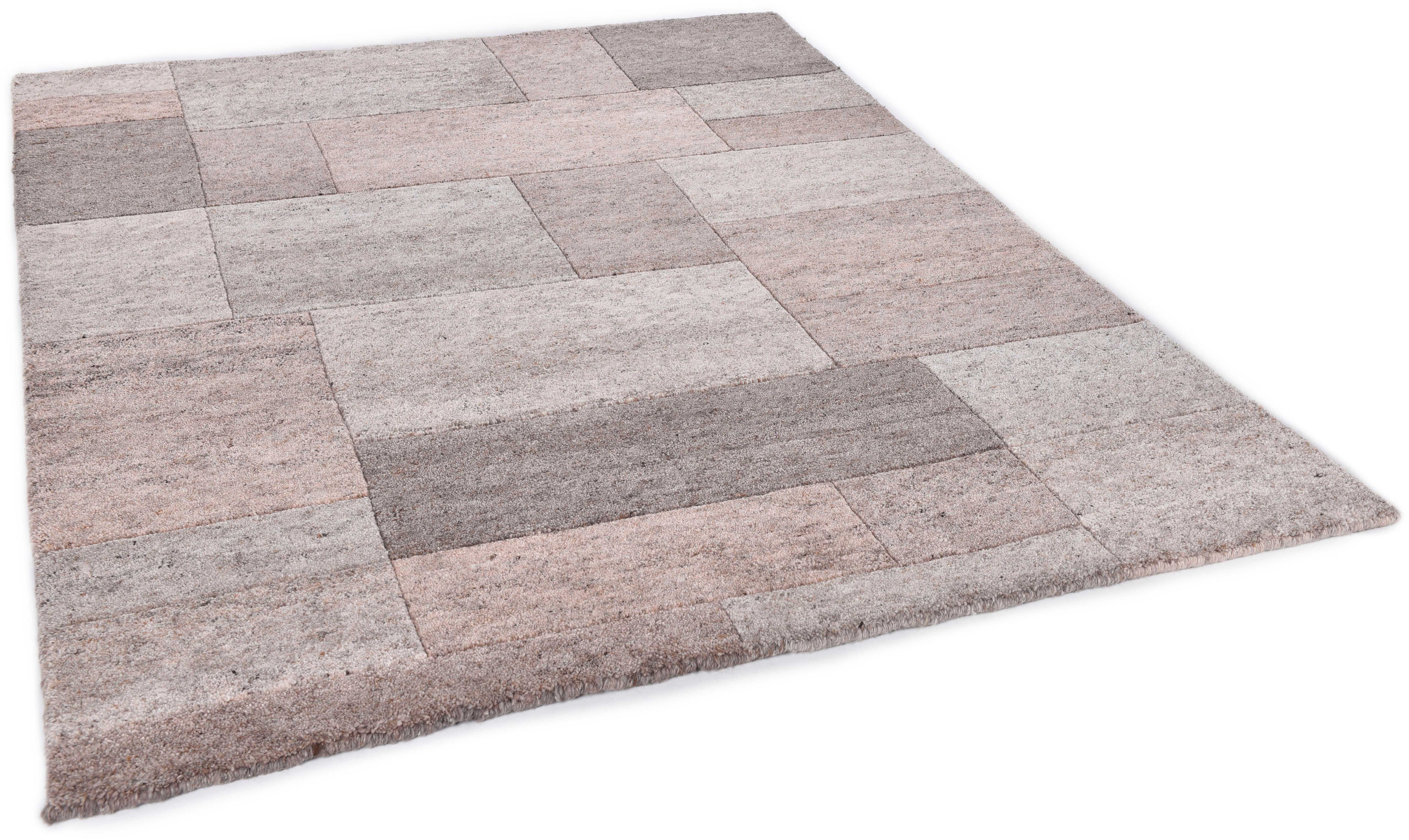 THEKO Wollteppich "Dalas - 7709" rechteckig 18 mm Höhe reine Wolle, handgek günstig online kaufen