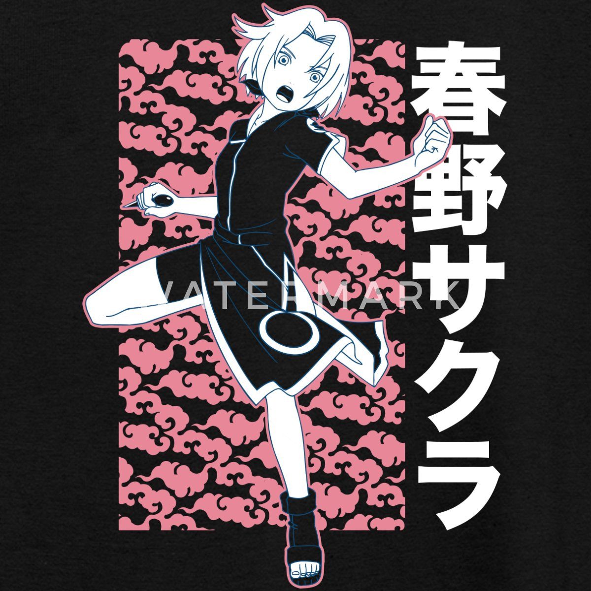 T-Shirt Naruto Cooles Design Mit Sakura Teenager T-Shirt