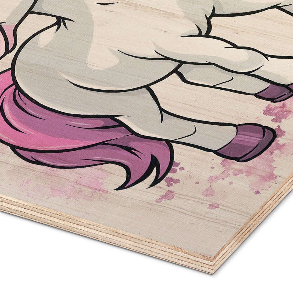 Posterlounge Wandbild Kleines Einhorn, A.DOUBLE.U, erhältlich als Poster, Leinwandbild, Wandsticker oder Acrylglasbild