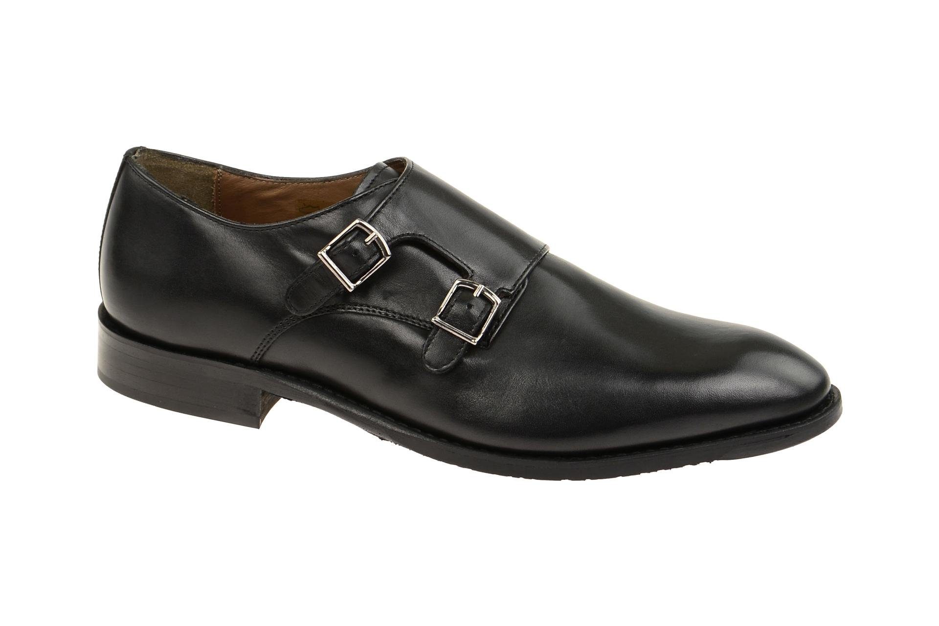 Schuhe MIRCO schwarz Herrenschuhe elegante Slipper A500410 black Gordon & Bros 