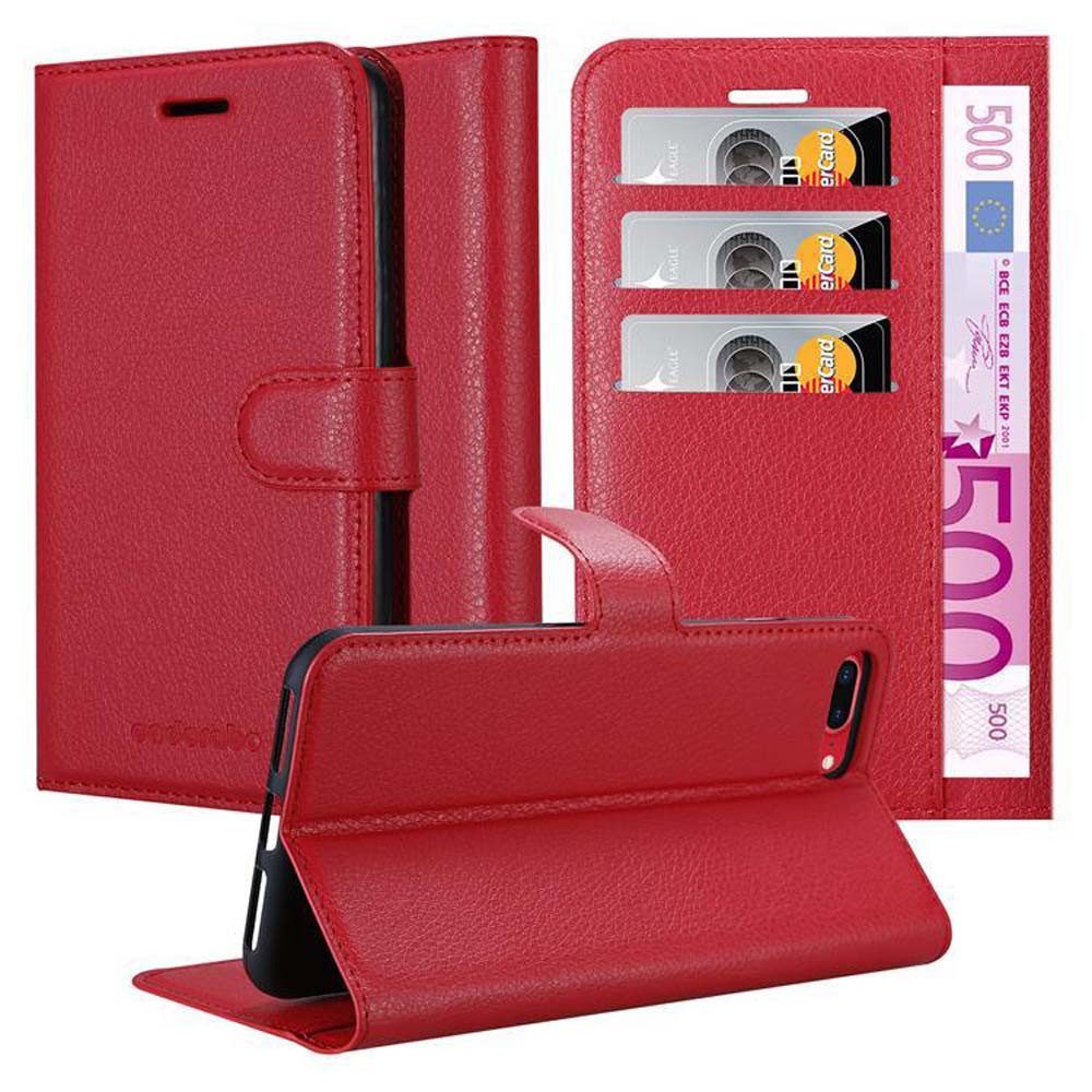 Cadorabo Handyhülle für Apple iPhone 7 PLUS / 7S PLUS / 8 PLUS Hülle mit Standfunktion Apple iPhone 7 PLUS / 7S PLUS / 8 PLUS, Hülle Schutzhülle mit Standfunktion, Kartenfach und Magnetverschluss