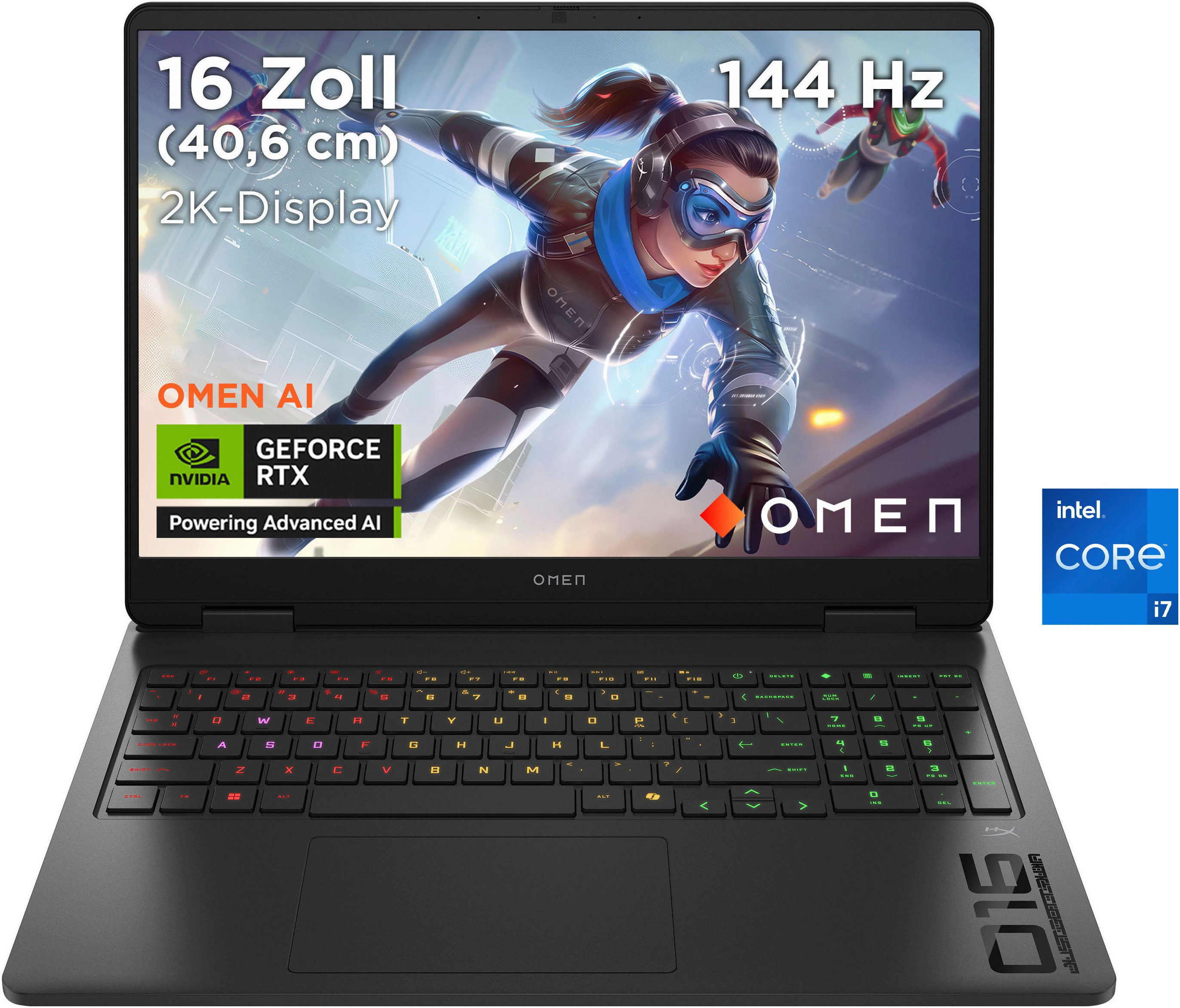 HP OMEN 16-am Intel Gaming-Notebook (40,64 cm/16 Zoll, Intel Core i7 14650HX, GeForce RTX 5060, 1000 GB SSD)