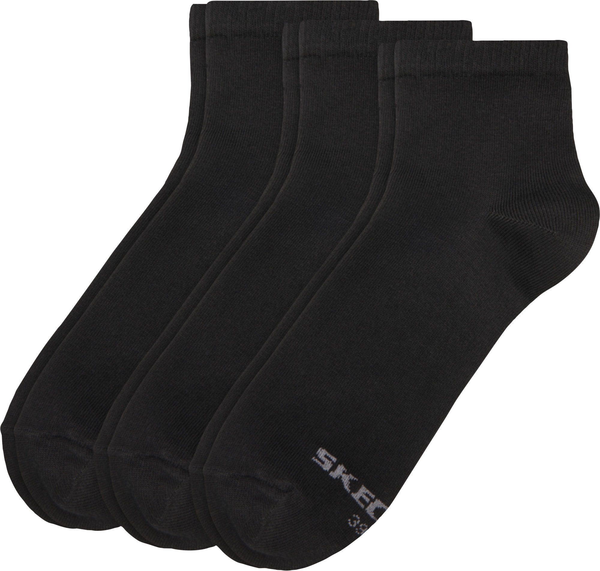 Herren-Kurzsocken 3 Skechers Socken Uni Paar
