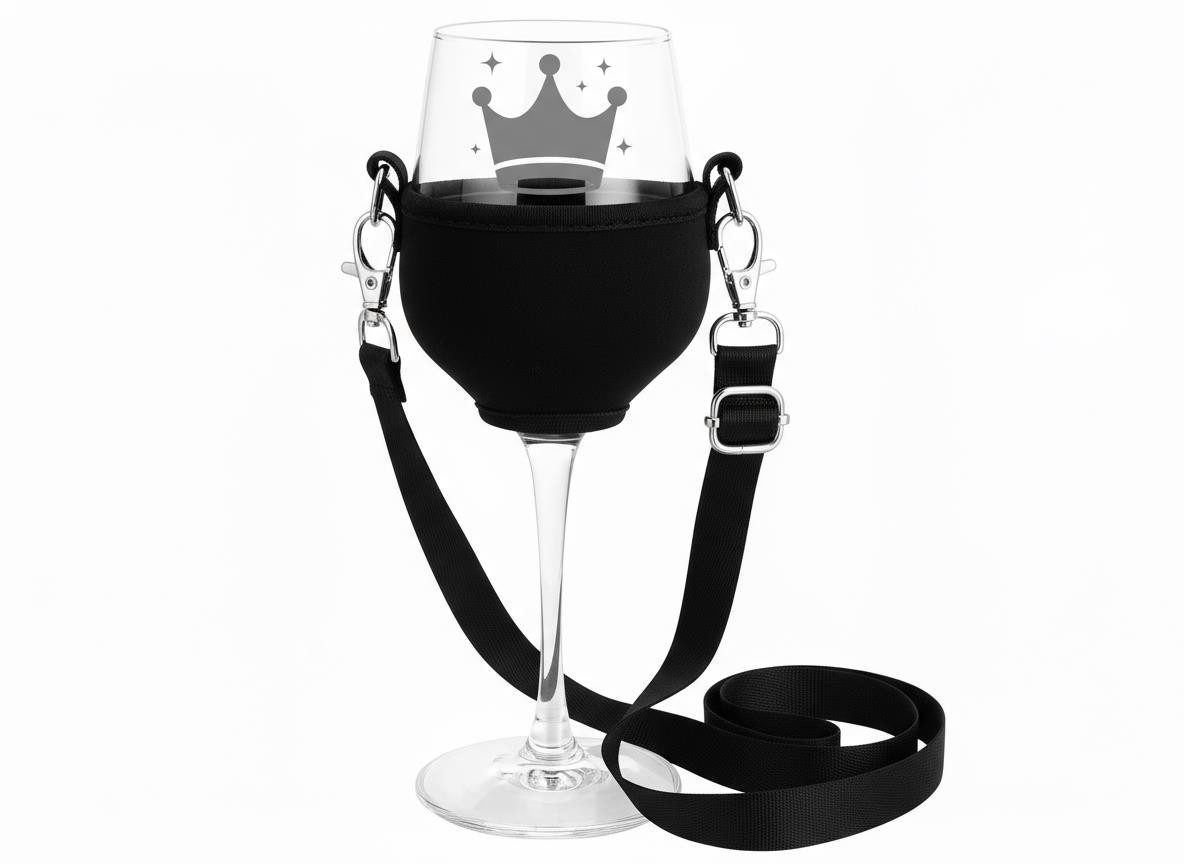 Valhalla Weinglas Valhalla Weinglas mit Halter 350ml spülmaschinenfest schwarz, 1-tlg., Glas, Atemberaubende Darstellung