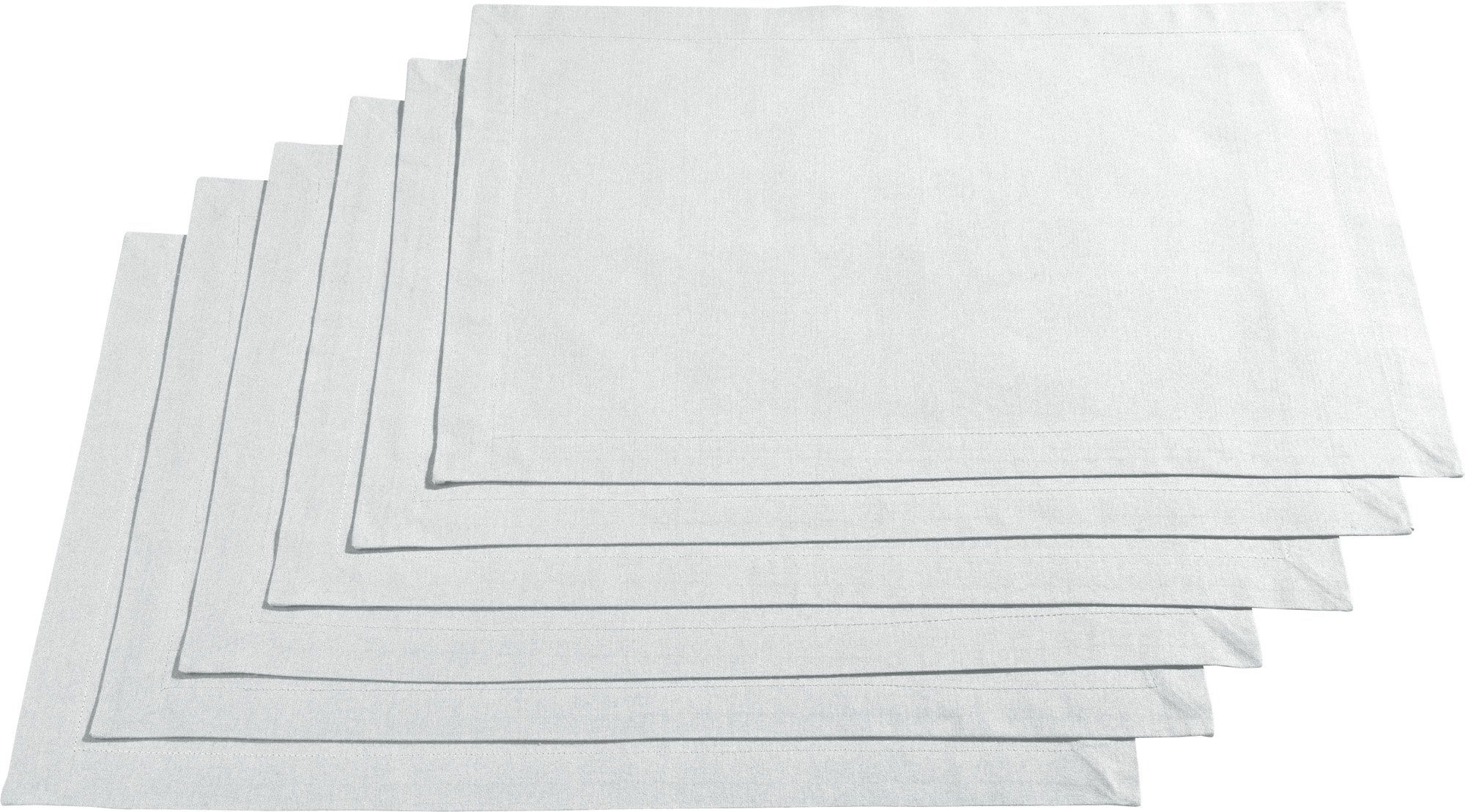REDBEST Platzset Tischset "Seattle" 6er-Pack, Baumwolle Uni