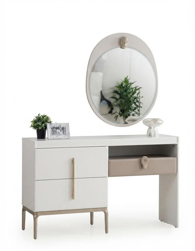 JVmoebel Schminktisch Schminktisch Weiß Modern Stil Hochwertig Minimalistisch Harmonisch (1-St., 1-tlg)