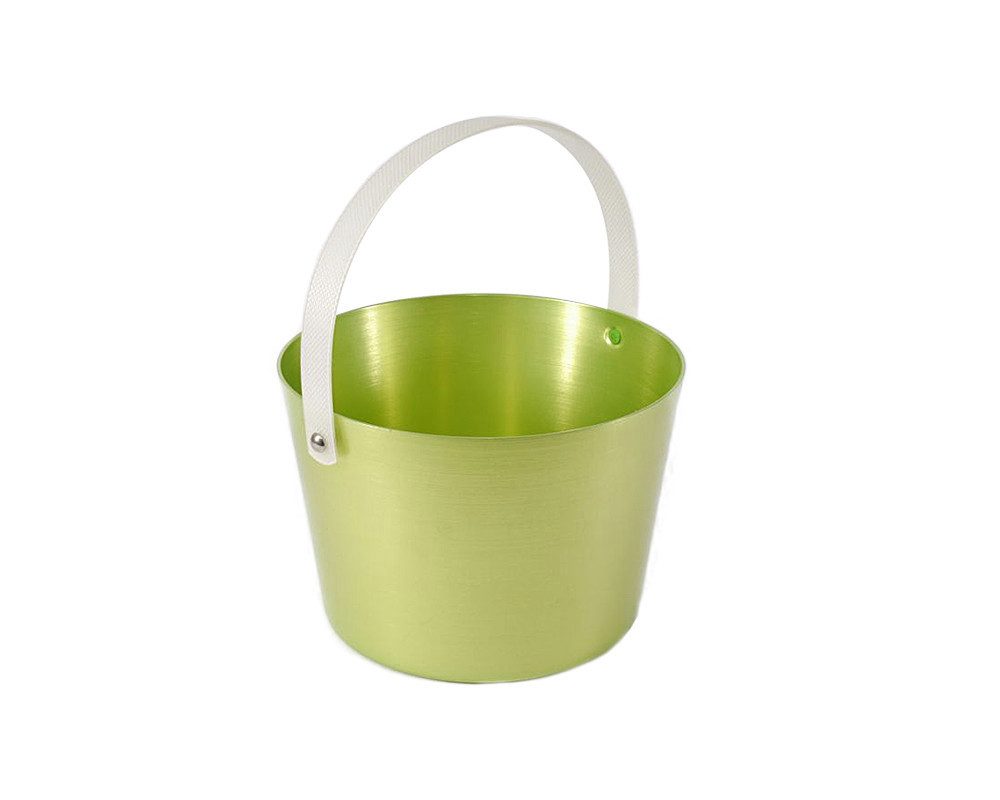 Blumenberg Aufgusstopf Sauna Aufgusskübel birken-grün mit flexiblem Tragegurt