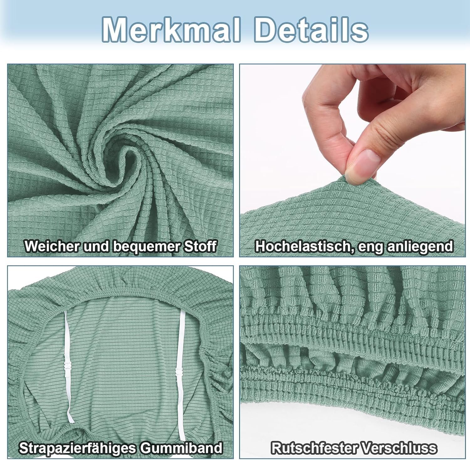 Coonoor Stuhlhusse Universal-Bezug für Esszimmer-Bank, elastisch Stuhlhusse günstig online kaufen