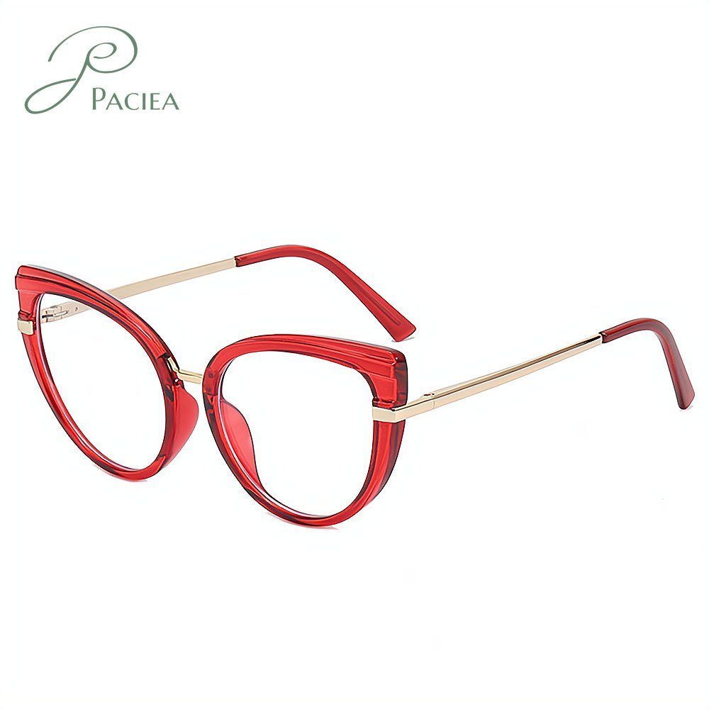 PACIEA Brille Anti blaue Licht Gläser, Spiel Gläser, Computer Gläser rot