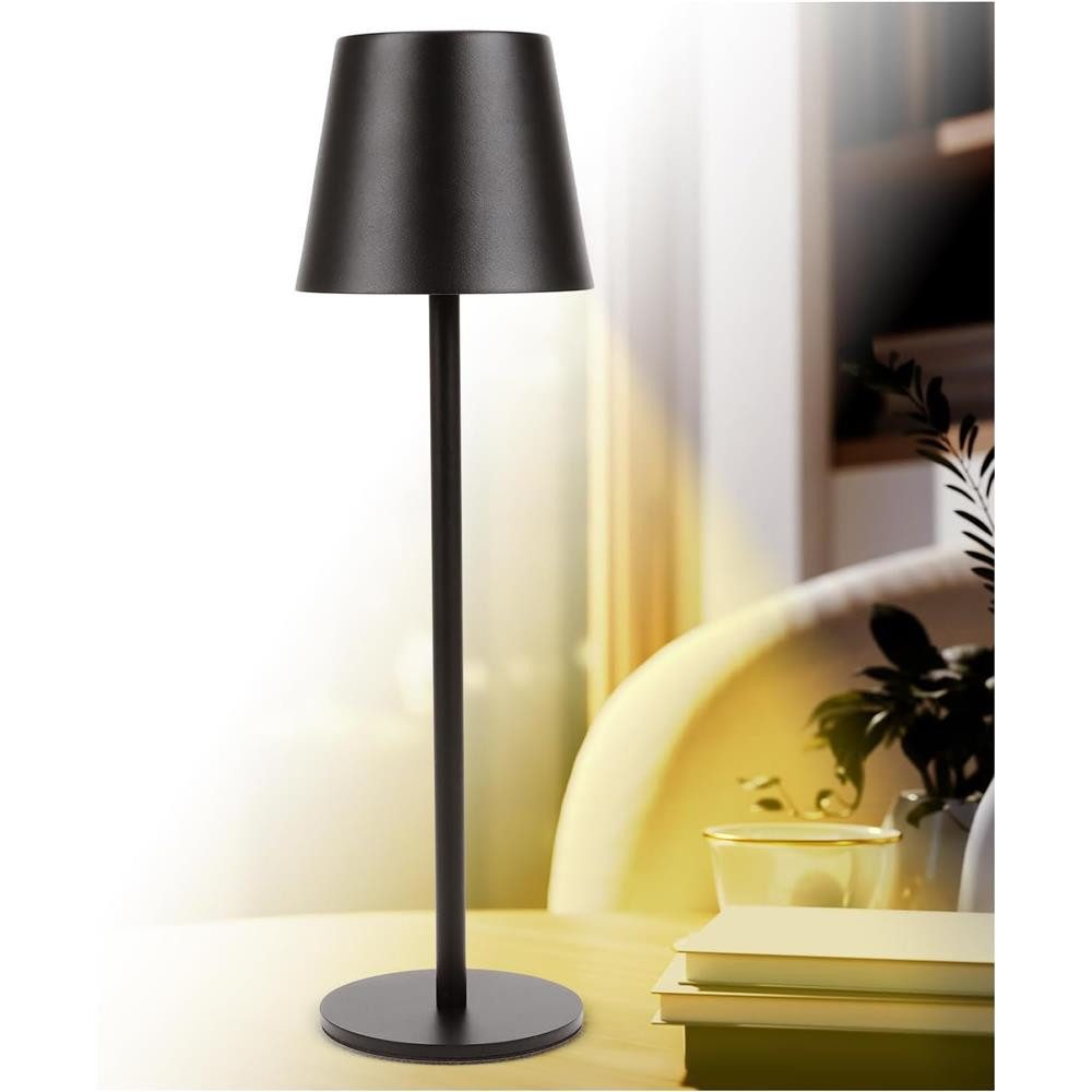 AddLiving LED Tischleuchte FASHION LED-Tischleuchte schwarz dimmbar mit Touch, 56 LEDs, 3 Lichtfarben, Touch-Funktion, stufenlos dimmbar