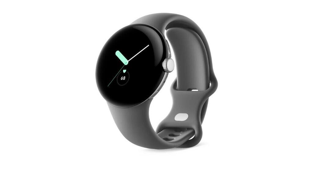 Google Google Pixel Watch (Wi-Fi) Polished Silver mit Spo Smartwatch