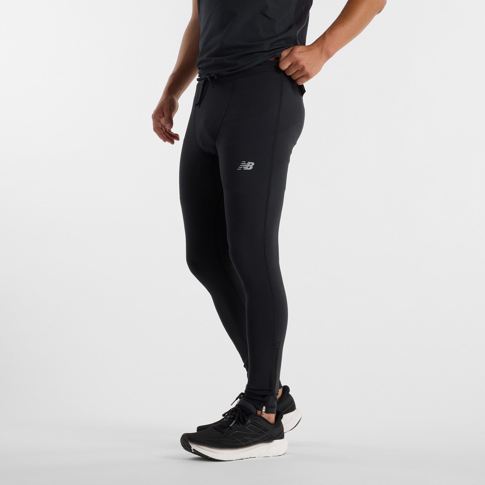 New Balance Lauftights Sleek Tight atmungsaktives Material, mit Elasthan, schnell trocknend