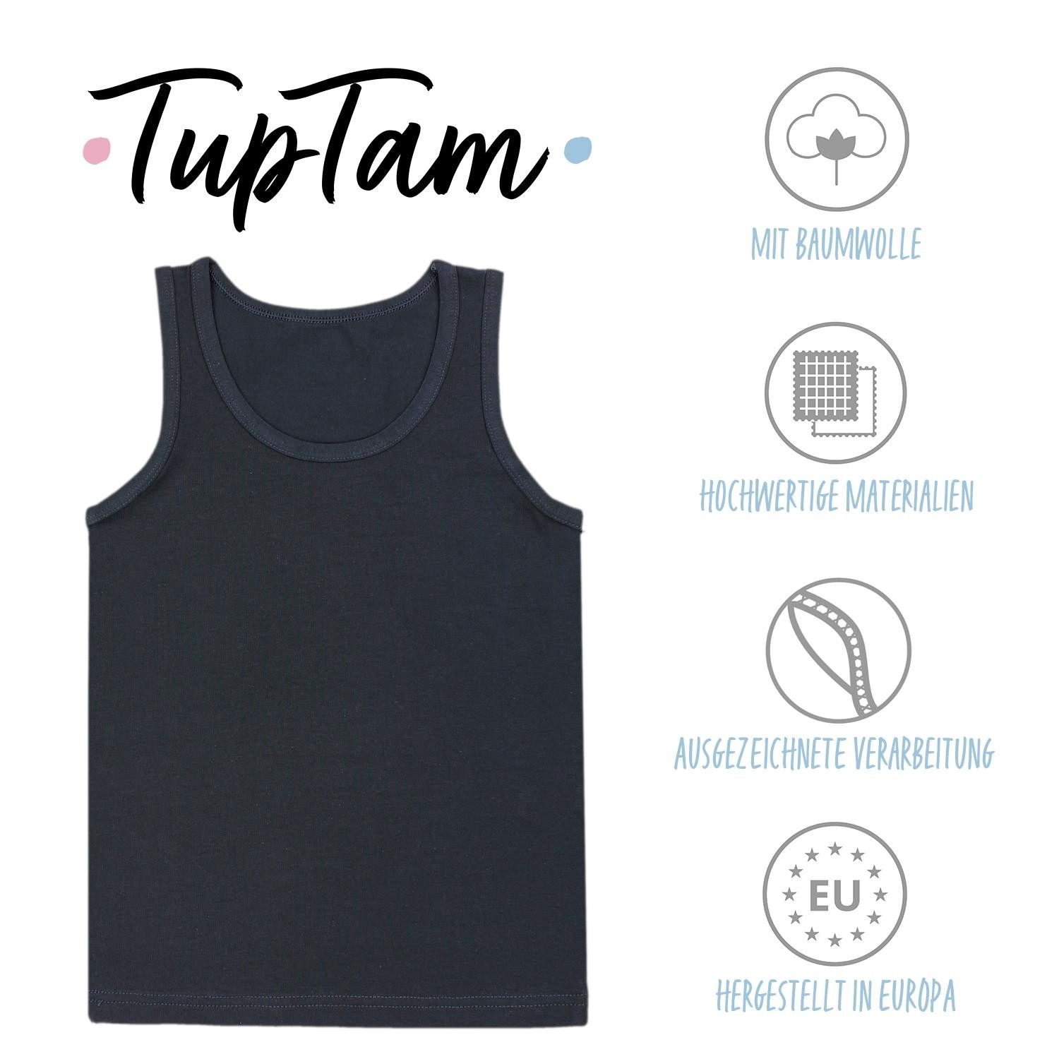 TupTam Unterhemd TupTam Kinder Jungen Unterhemd Ärmellos Tanktop 5er Pack