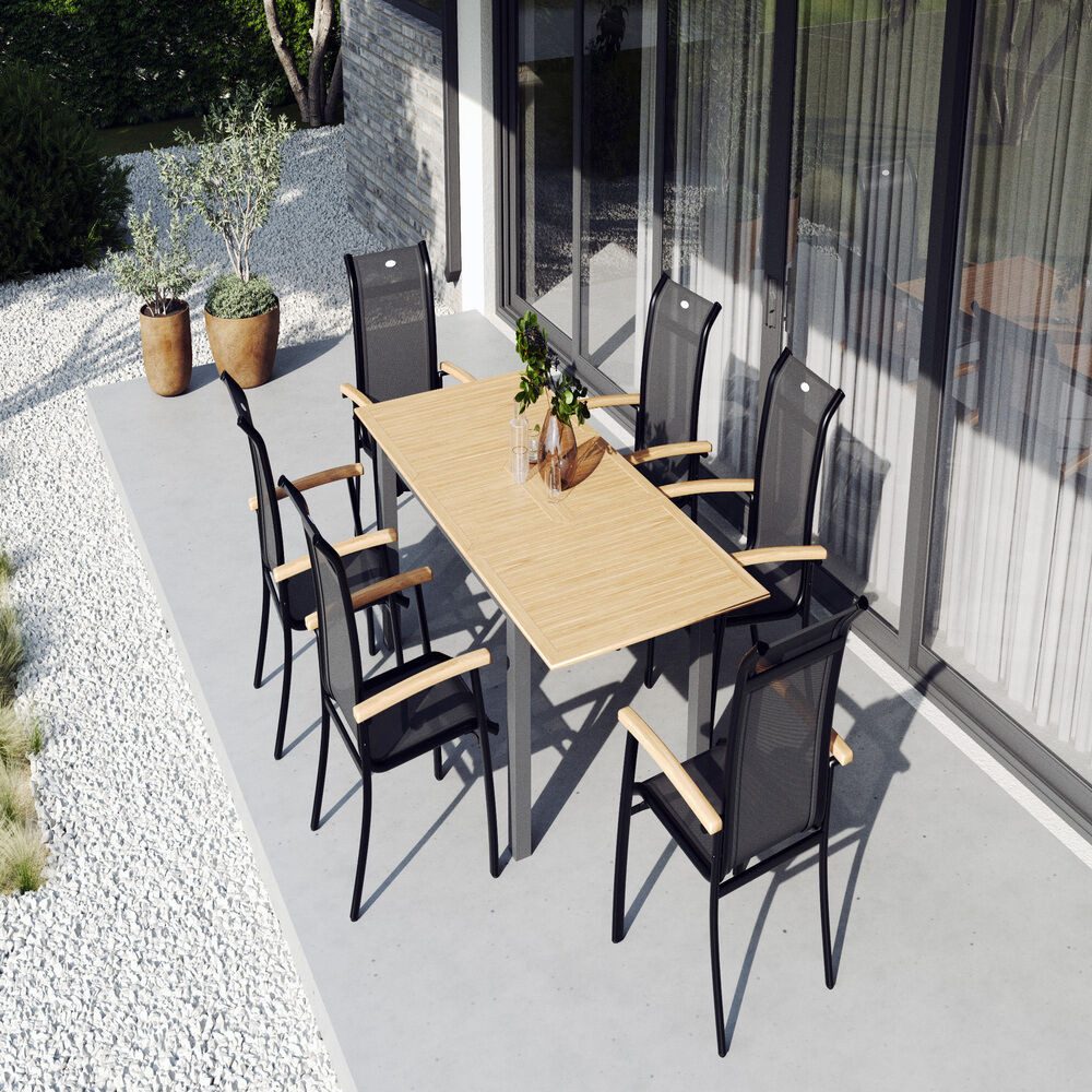 OUTFLEXX GartenEssgruppe, Ausziehbar Einfach vergrößerbar durch
