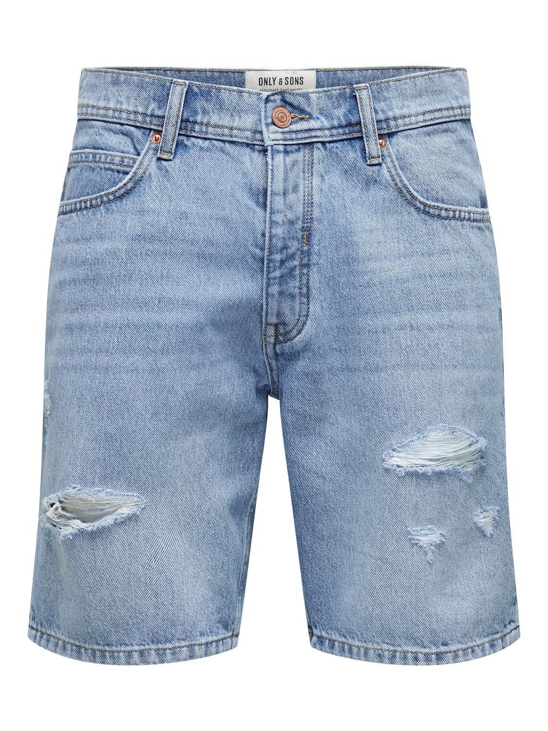 ONLY & SONS Jeansshorts Denim Midi Mid Waist Pants ONSEDGE RAM LBD DEST 964 günstig online kaufen
