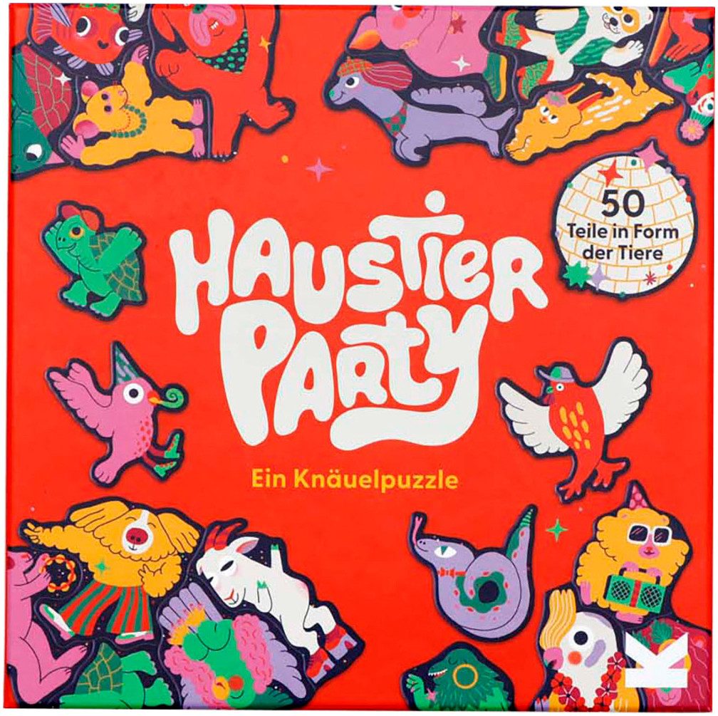Laurence King Пазлы Haustier-Party, 50 Пазлыteile