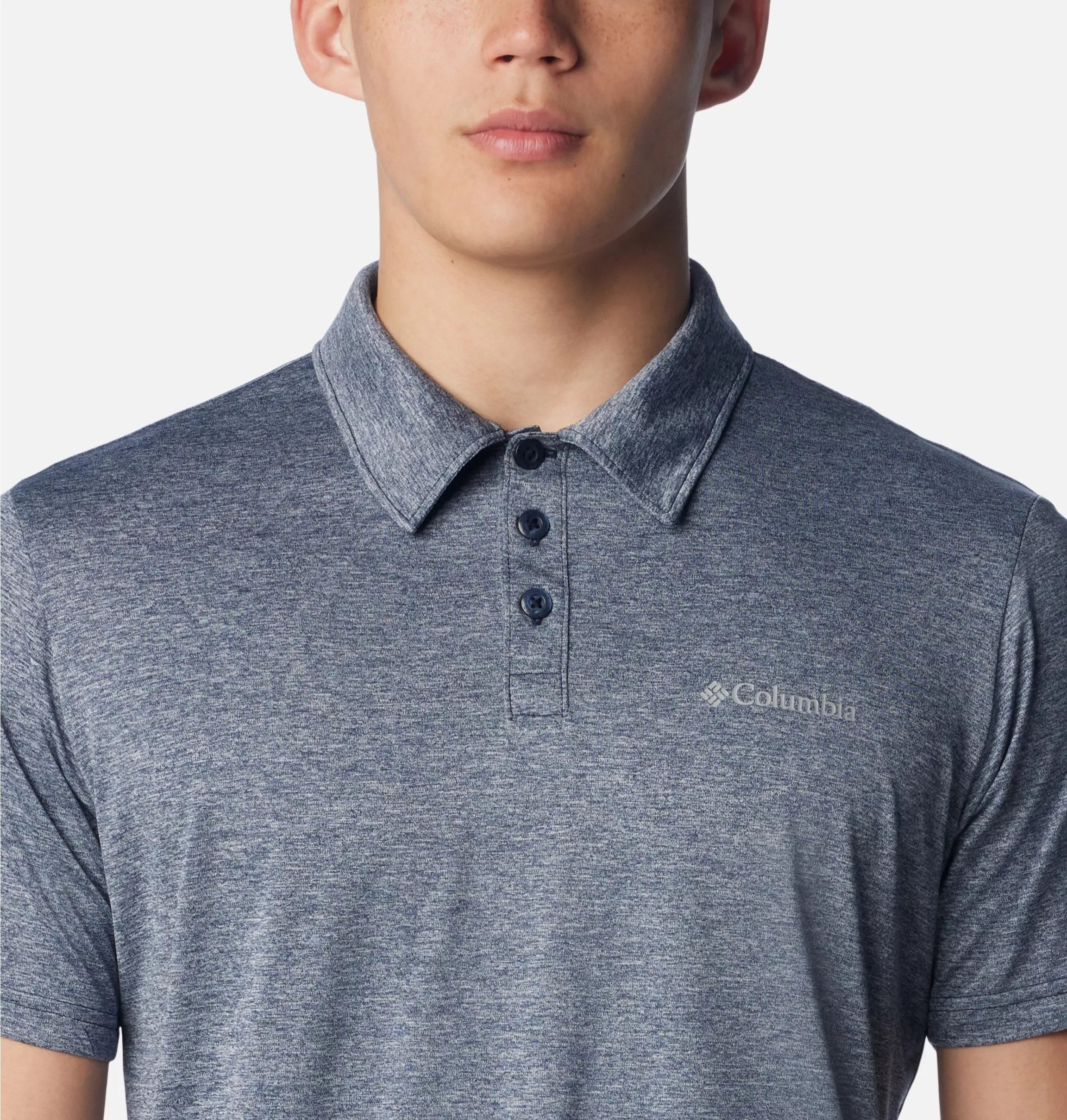 Columbia Poloshirt Columbia Hike Polo Kurzarm-Design, mit Polokragen und Rundhals, aus Polyester – Bild 5 von 5