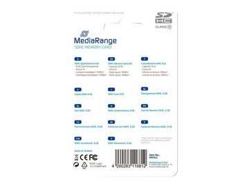 Mediarange MEDIARANGE SD Card 8GB MediaRange SDHC CL.10 Micro SD-Karte