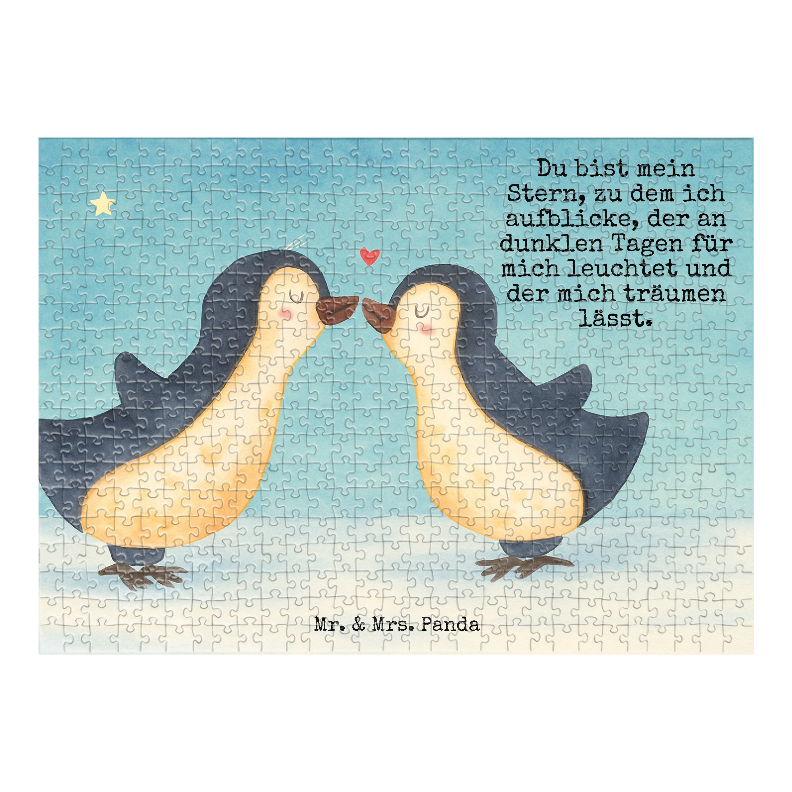 Mr. & Mrs. Panda Puzzle Pinguin Liebe Design, Puzzle 551 Teile, Weiß, Hochzeit, 300 Teile, Ve, 551 Puzzleteile, Liebesgeschenk 1500 Teile Puzzle Gastgeschenk