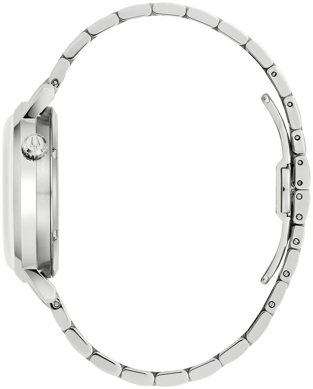 Bulova Automatikuhr 96A320, Armbanduhr, Herrenuhr, Mechanische Uhr, Edelstahlarmband, analog