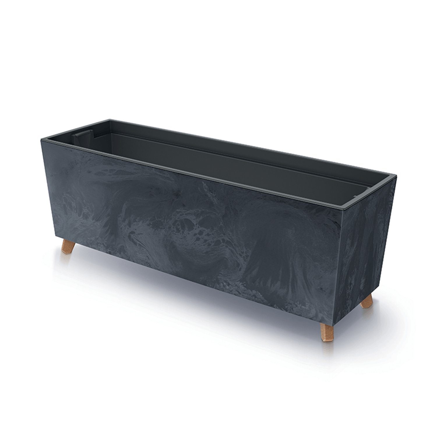 Prosperplast Blumentopf, Urbi Case Beton Effect N Anthrazit günstig online kaufen