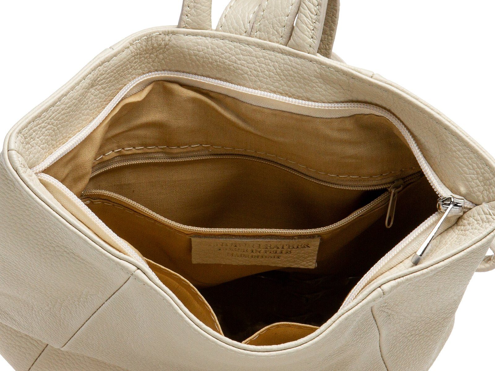 Caspar Cityrucksack Mittelgroßer Damen Rucksack aus Leder - CLASSIC LINE - Modell No.789