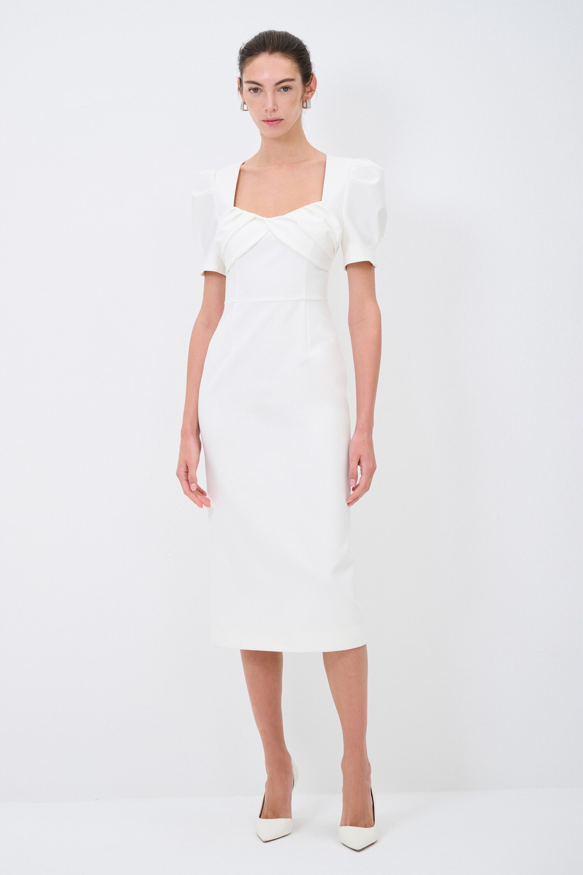 adL Abendkleid Kurzärmeliges Midikleid