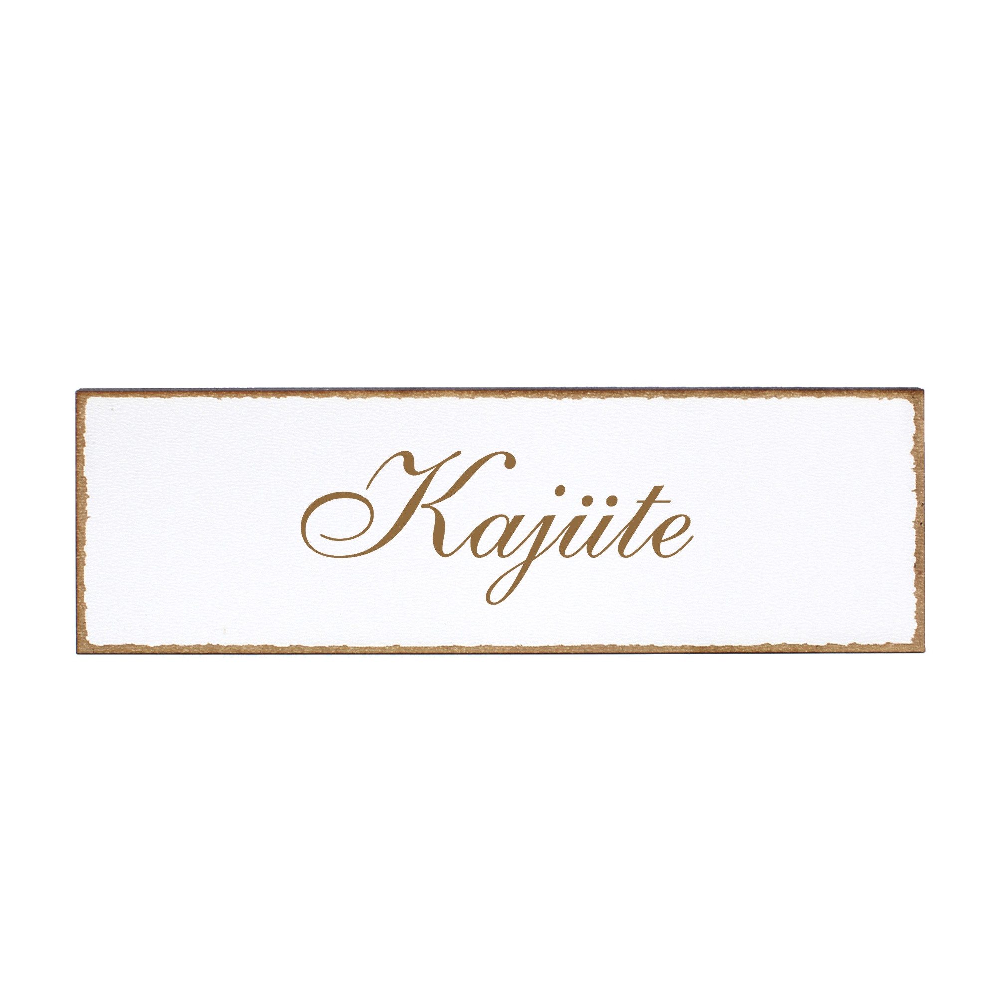 Hinweisschild Türschild - Kajüte - Schild 150 x 50 mm - Schilder Türschilder