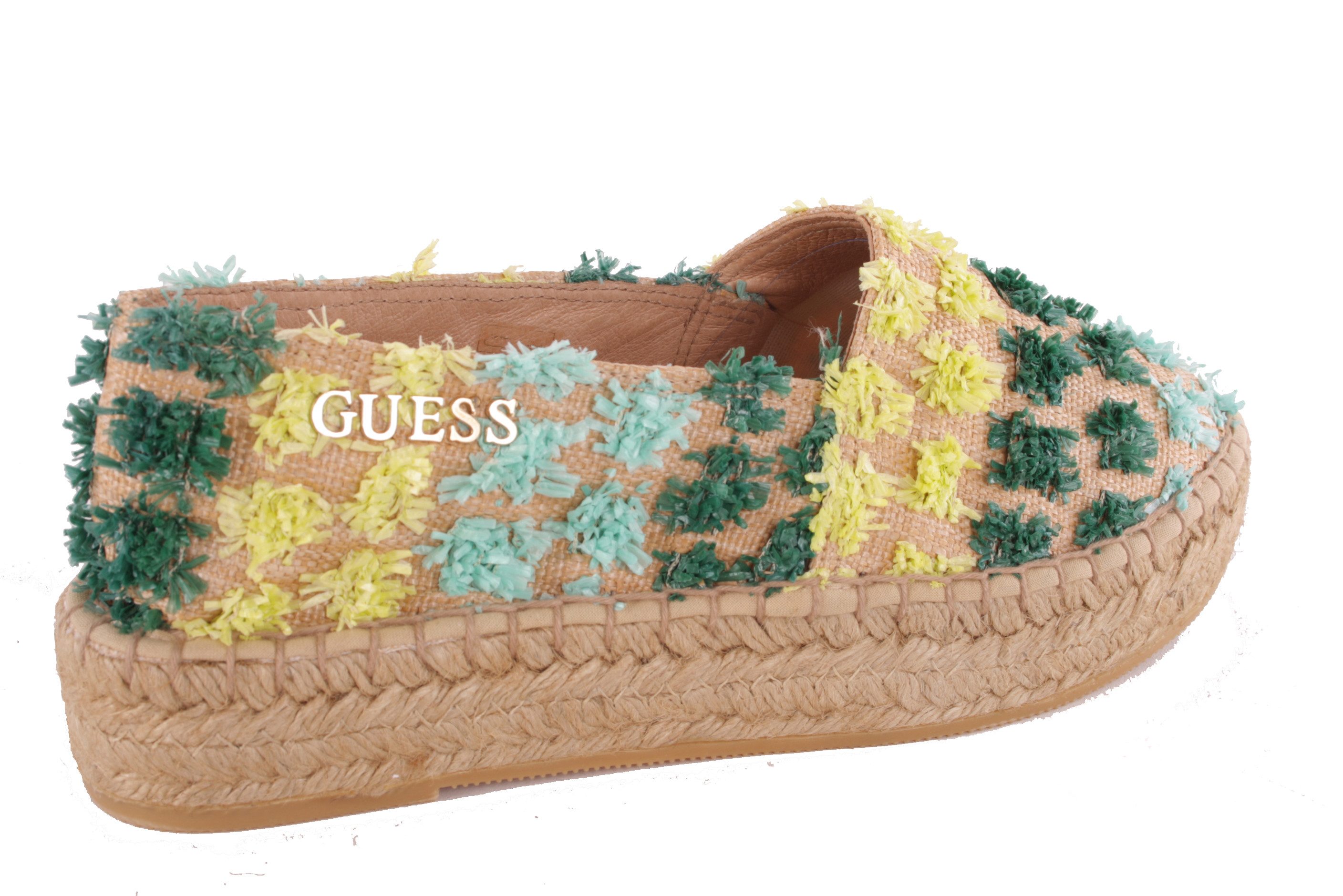 Guess Guess Damen Schlüpfschuhe Slipper Espandrilles Natur #645(EUR 39) Schnürschuh