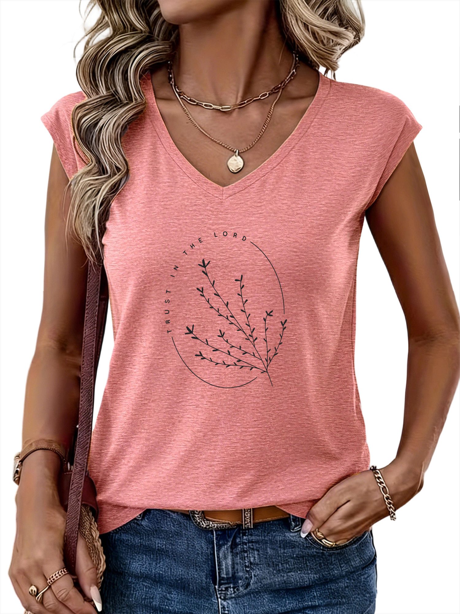 PYLIKE Tanktop Damen Elegant Achselhemd mit Blumen Druck bequemes Tanktop Bequem für Freizeit und Büro,Strandurlaub