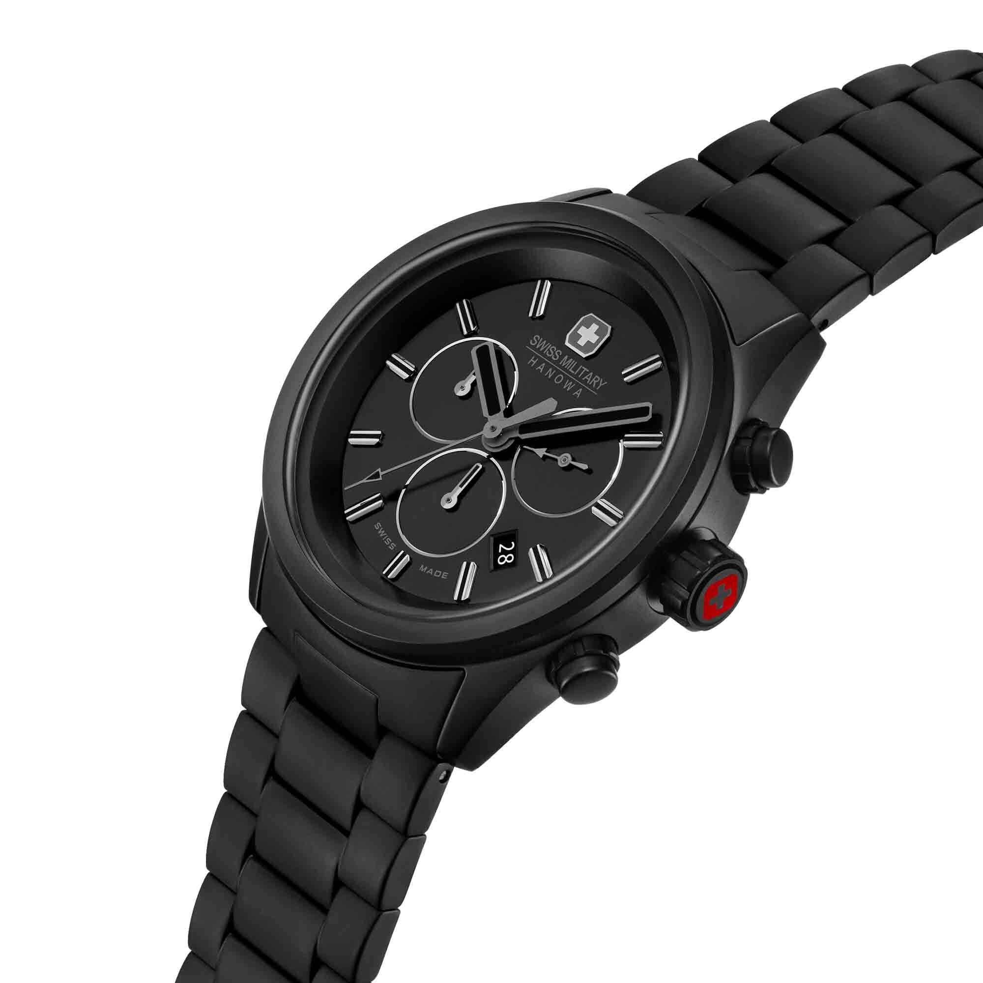 Swiss Military Hanowa Quarzuhr Quarzuhr Herrenuhr 43 mm Quarz Herren SMWGI0004230